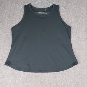DANSKIN WOMENS BLACK BASIC ATHLETIC ATHLEISURE ACTIVE WEAR TANK TOP SIZE XL